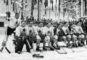 Kanadský hokejový tým, Zimní olympijské hry, Garmisch-Partenkirchen, Německo, 1936 od Unbekannt