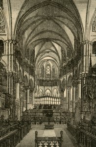 Katedrála v Canterbury - The Choir, 1898. od Unbekannt