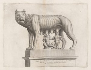 Capitoline Wolf s Romulem a Remem, 1552. od Unbekannt
