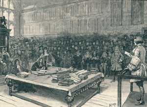 Kapitán Kidd před senátem Dolní sněmovny, 1700 1905 od Unbekannt