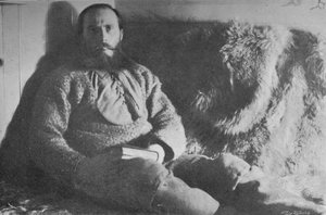 Kapitán Sverdrup ve své kabině, 1895, 1897 od Unbekannt
