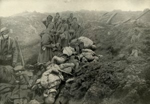 Dobyté německé zákopy v Les Eparges, 1919. od Unbekannt