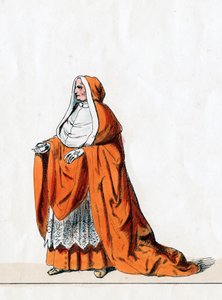 Kardinál Wolsey, návrh kostýmů pro Shakespearovu hru, Jindřich VIII., 19. stol. od Unbekannt