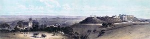 Hrad a vesnice Carisbrooke, Isle of Wight, 19. století od Unbekannt