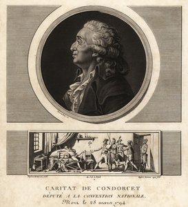 Caritat de Condorcet (1743-1794), francouzský filozof a matematik od Unbekannt
