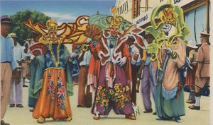 Karneval, Trinidad, B.W.I., c1940. od Unbekannt