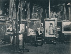 Carolus Duran ve svém studiu, c1897 od Unbekannt