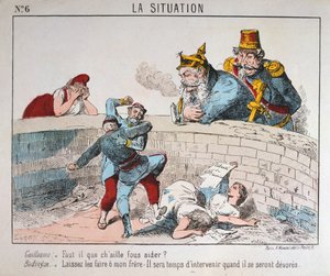 Cartoon, Pařížská komuna, 1871. od Unbekannt
