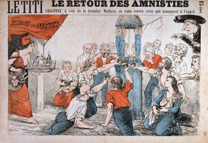 Cartoon, Pařížská komuna, 1871 od Unbekannt