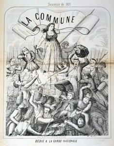 Kreslený film věnovaný Národní gardě, Pařížská komuna, 1871 od Unbekannt