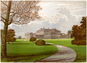 Castle Coole, Enniskillen, hrabství Fermanagh, domov hraběte z Belmore, c1880 od Unbekannt