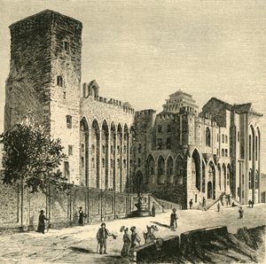 Zámek papežů, Avignon, 1890. od Unbekannt