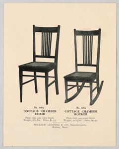 Katalogová ilustrace, Návrhy na židle, 1904–05 od Unbekannt