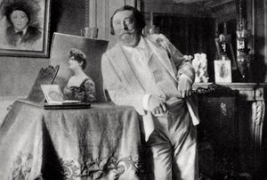 Catulle Mendes, francouzský básník a literát, 1906 od Unbekannt