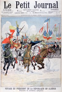 Kavalkáda domorodých vojsk během návštěvy prezidenta Loubeta v Alžírsku, 1903 od Unbekannt