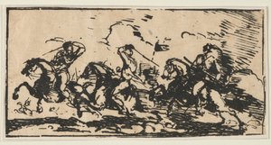 Kavalerie bitva, c. 1803. od Unbekannt