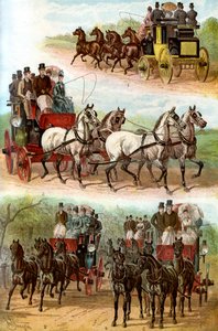 Slavné týmy v parku, 1887 od Unbekannt
