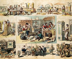 Keramický průmysl, c1870 od Unbekannt