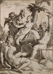 Ceres, Venuše a Bacchus, 16.-17. století od Unbekannt