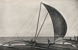 Cejlonská námořní rybářská loď s výložníkem, 1926 od Unbekannt