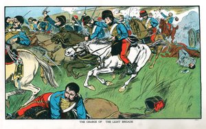 Povolání lehké brigády v Balaclavě, Krymská válka, 25. října 1854 začátek 20. století od Unbekannt