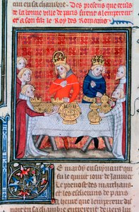 Přijímání darů Karel IV., 1375-1379 od Unbekannt