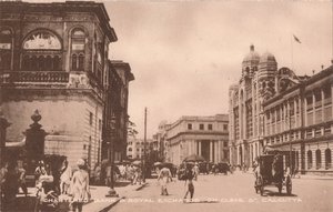 Chartered Bank & Royal Exchange na Cleve St, Kalkata, c1900 od Unbekannt