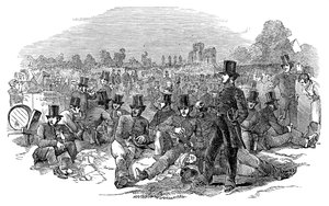 Chartistická agitace, Policejní sbor na Bonners Fields, 1848, 1900 od Unbekannt