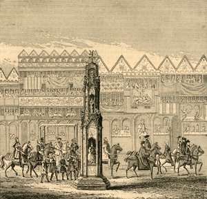 Cheapside Cross, jak se objevil v roce 1547, 1897. od Unbekannt