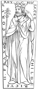 Childeric II c653-675, 12. století 1849 od Unbekannt