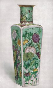 Čínská váza ve tvaru kyje. Období KAng Hsi, 1661-1722, 1928 od Unbekannt
