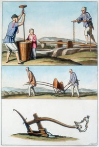 Čínské zemědělství, 1825-1835 od Unbekannt