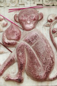 Čínské astrologické znamení. Chrám bílého oblaku, Peking, Čína od Unbekannt