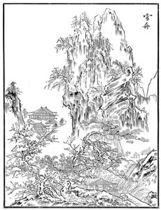 Čínská krajina, 15. století 1886 od Unbekannt