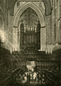 Choir of York Minster, 1898. od Unbekannt