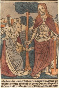 Kristus se zjevuje Marii Magdaleně, c. 1500. od Unbekannt
