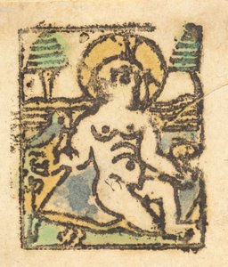 Kristus Dítě s ptákem, 1480. od Unbekannt