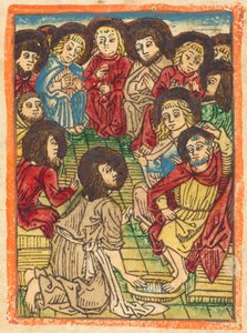Kristus umývá nohy apoštolům, c. 1480. od Unbekannt