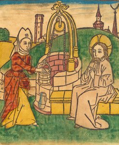 Kristus a žena Samaří, pravděpodobně 1485. od Unbekannt