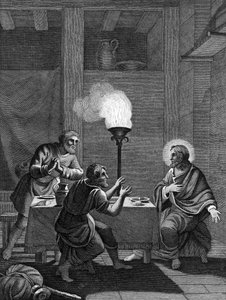 Kristus a dva učedníci v Emauzích, 1814 od Unbekannt