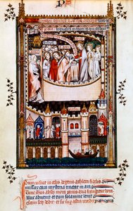 Kristus dává přijímání svatému Denisovi, 1317 od Unbekannt