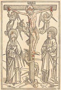 Kristus na kříži s anděly, 1481. od Unbekannt