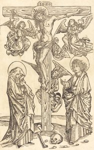 Kristus na kříži s anděly, 14901500. od Unbekannt