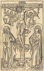 Kristus na kříži s anděly, c. 1490. od Unbekannt