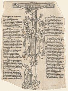 Kristus na kříži s papežem Piem II. 1475. od Unbekannt