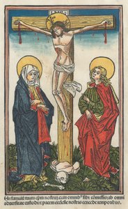 Kristus na kříži s Pannou Marií a svatým Janem, 1491. od Unbekannt