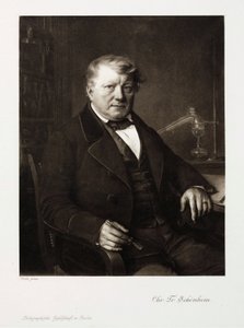 Christian Friedrich Schonbein, německý chemik, c 1860 od Unbekannt