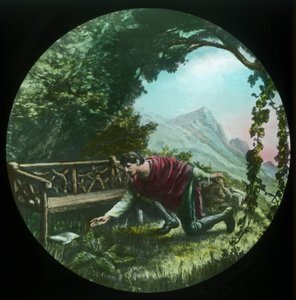 Christian se vrací a nachází svitek, c1910. od Unbekannt