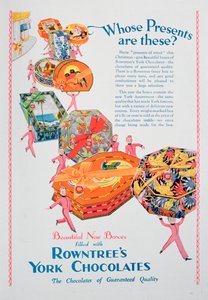 Vánoční reklama na Rowntrees York Chocolates, 1928 od Unbekannt