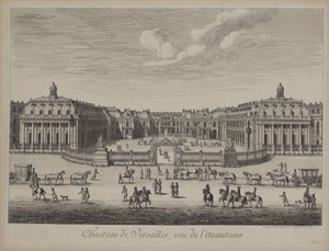Palác ve Versailles v roce 1682, 1682. od Unbekannt